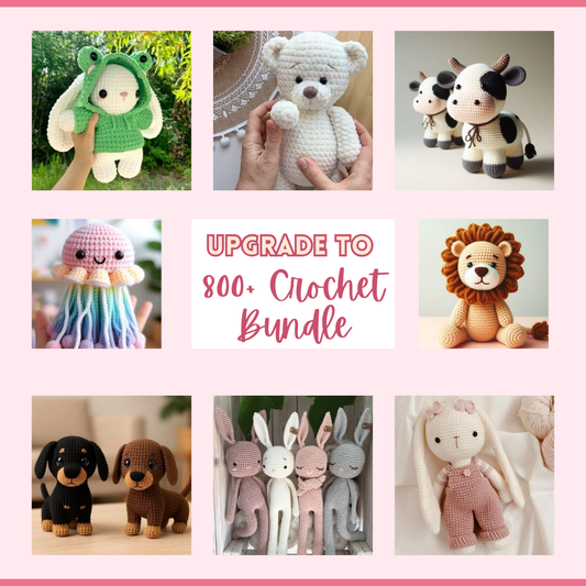 Upgrade to 800+ Crochet Pattern Bundle